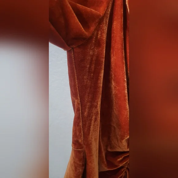 Amber Skies  Velvet Ruched Top Size M EUC - Picture 8 of 10